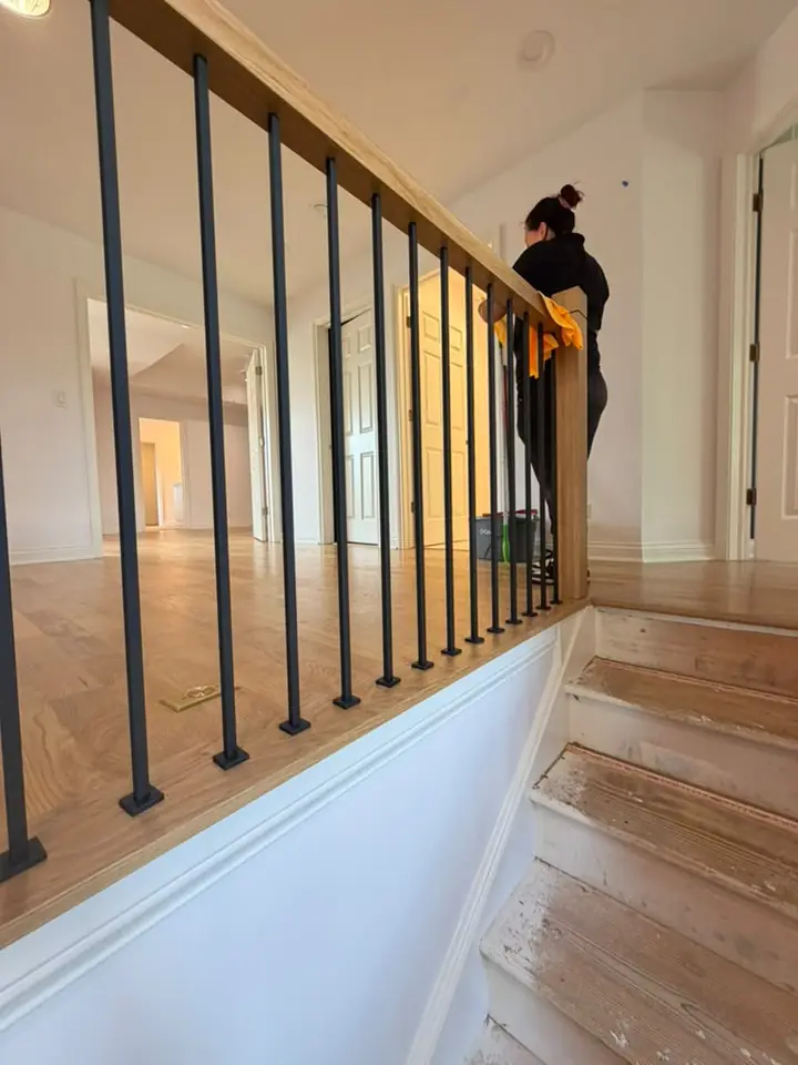 Detailed cleaning work