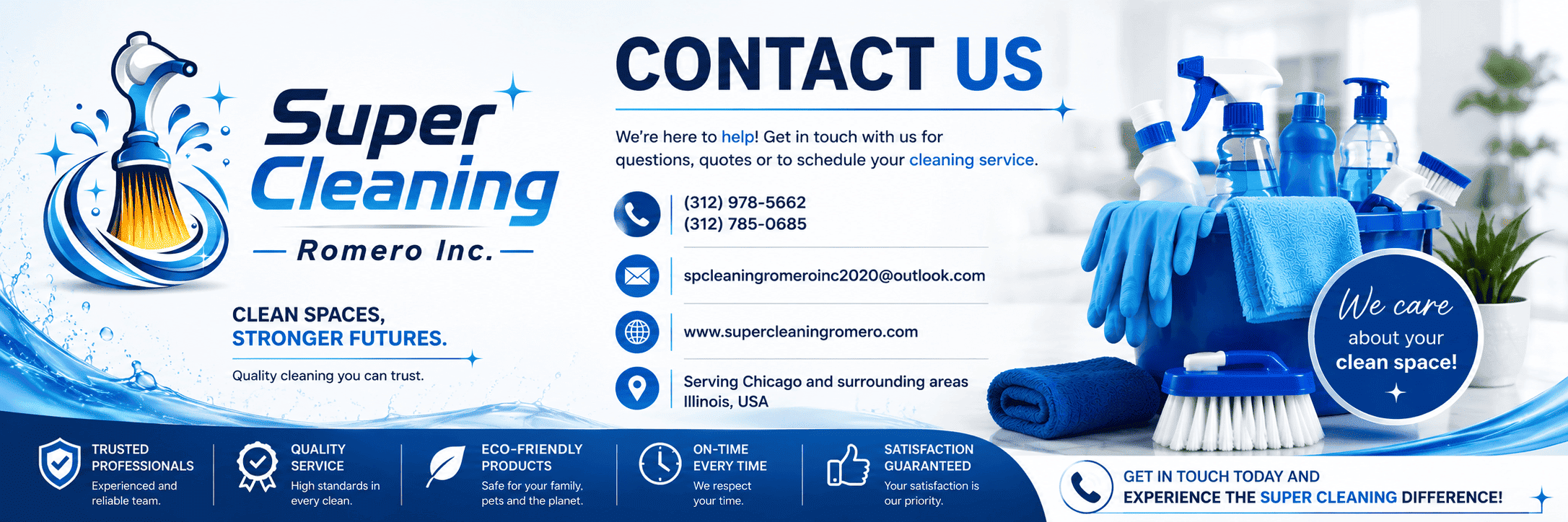 Contact Super Cleaning Romero for professional cleaning services